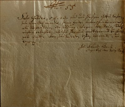 Remuneration Receipt, 17th December, 1704 by Johann Sebastian Bach